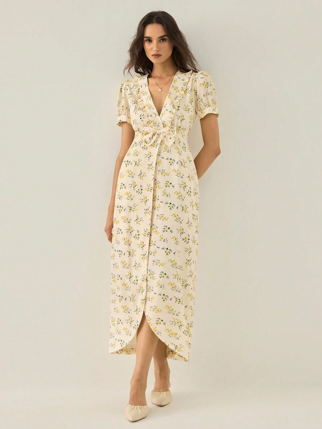 Rochie maxi SHEIN, galben