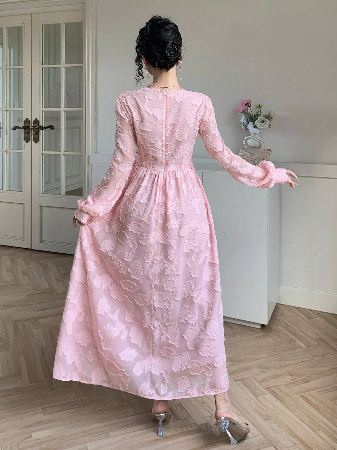 Rochie maxi SHEIN, roz