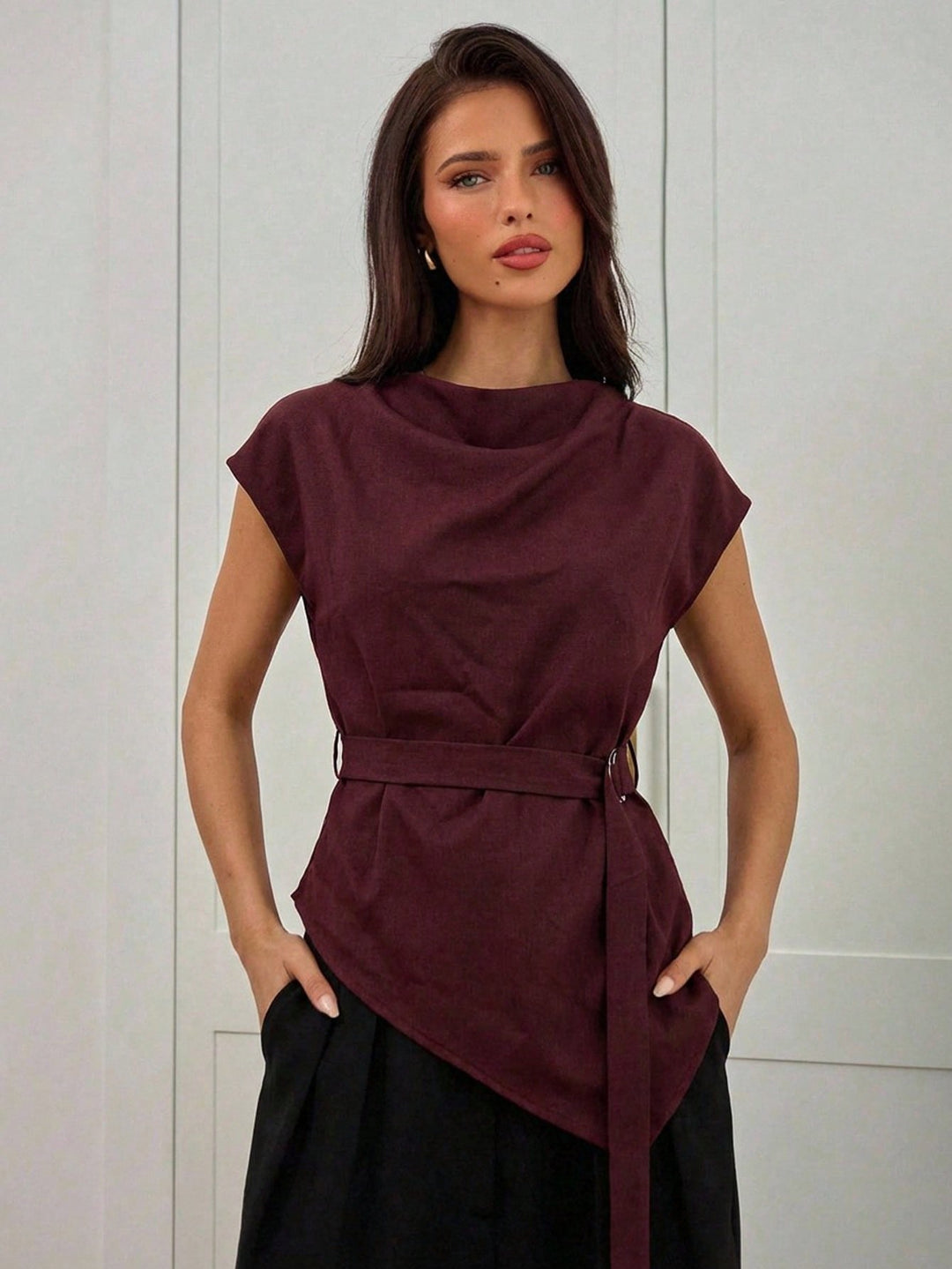 Bluza SHEIN, vișiniu