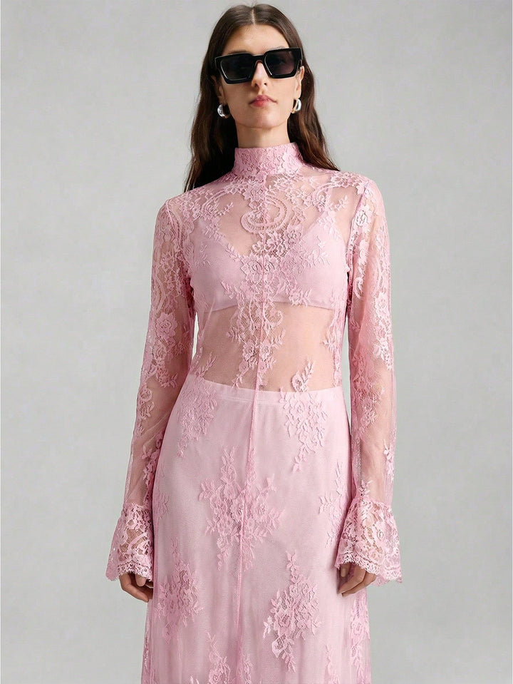 Rochie maxi SHEIN, roz