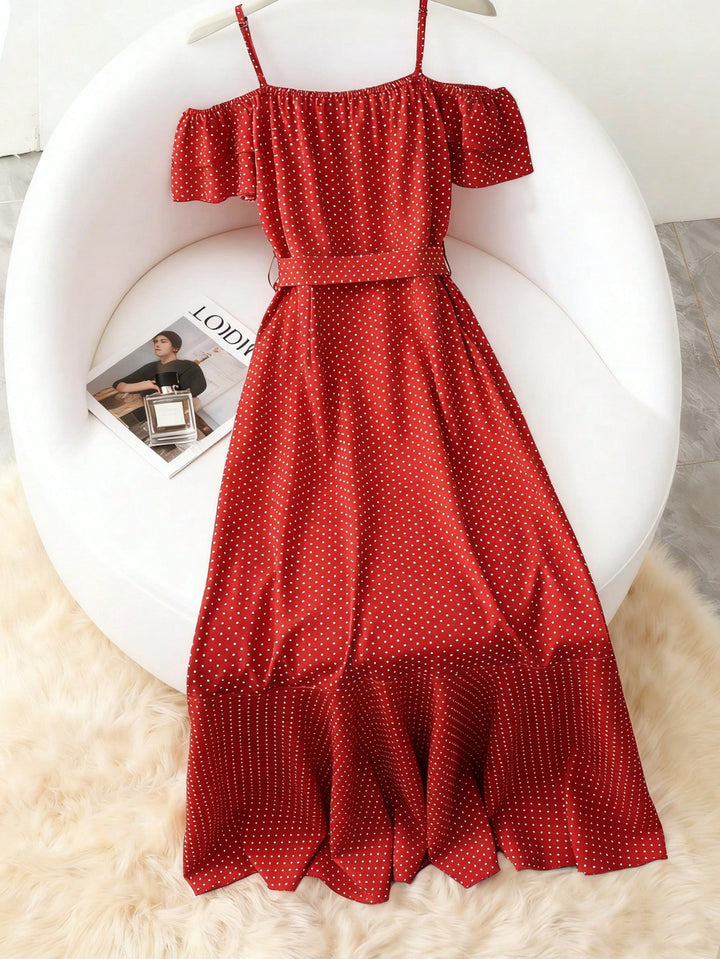 Rochie maxi SHEIN, roșu