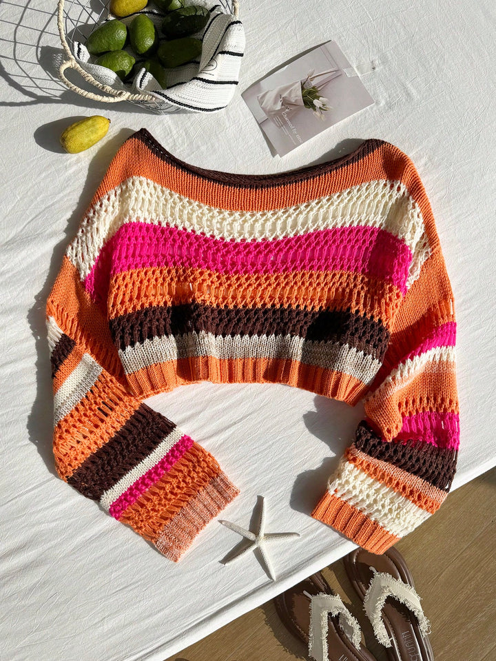 Pulover SHEIN, portocaliu