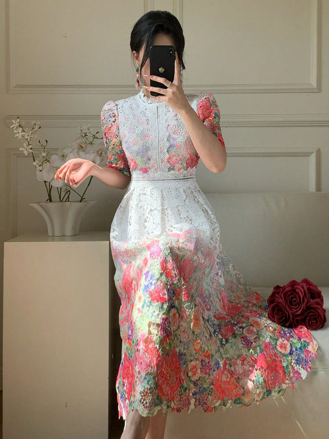 Rochie maxi SHEIN, roz