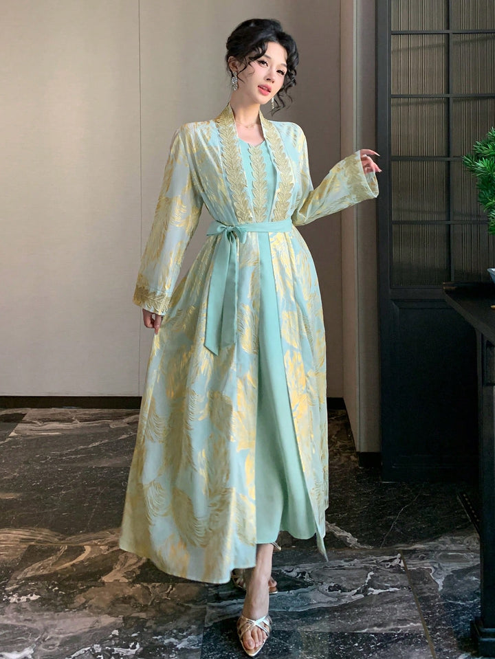 Rochie maxi SHEIN, verde