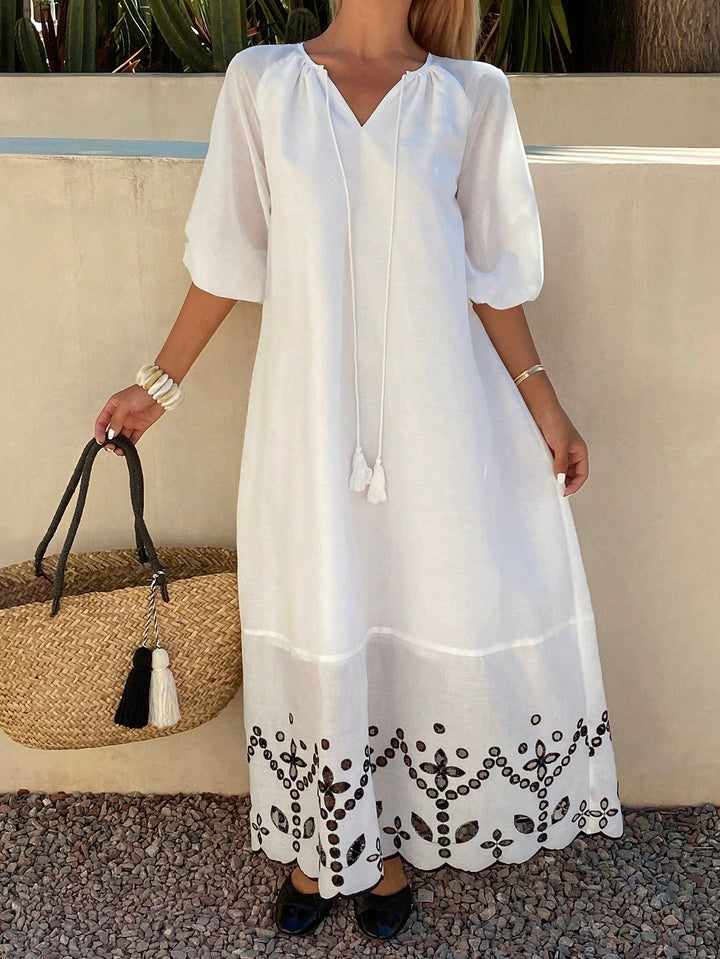 Rochie midi SHEIN, alb