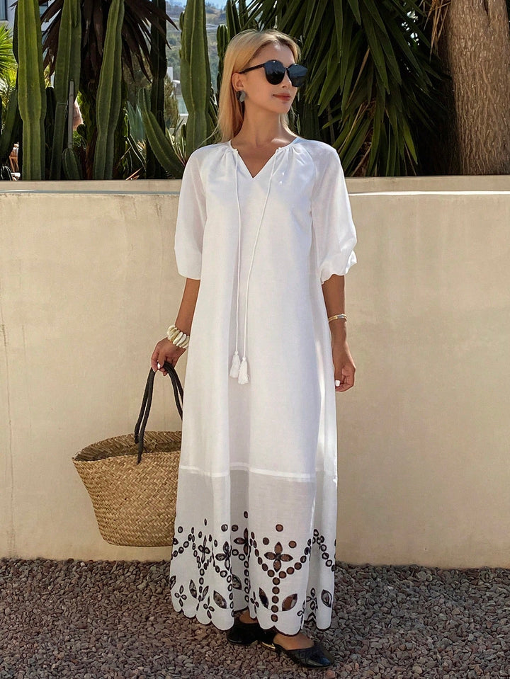 Rochie midi SHEIN, alb