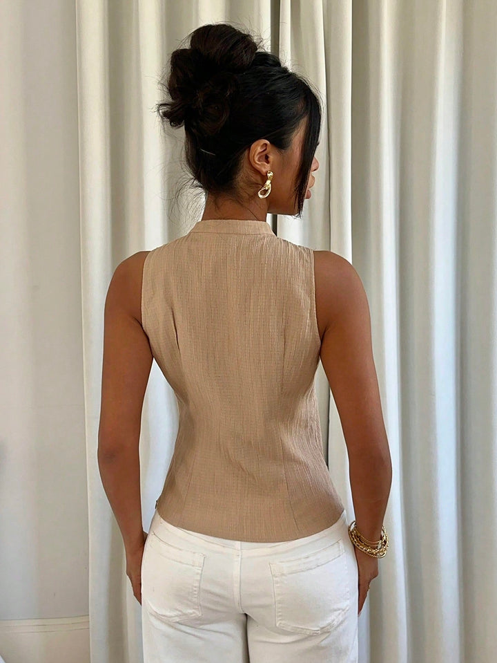 Top SHEIN, kaki