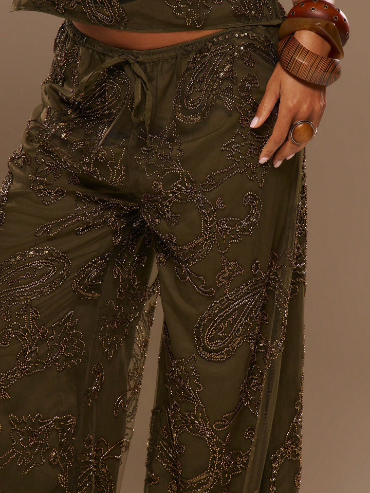Pantaloni SHEIN, alb