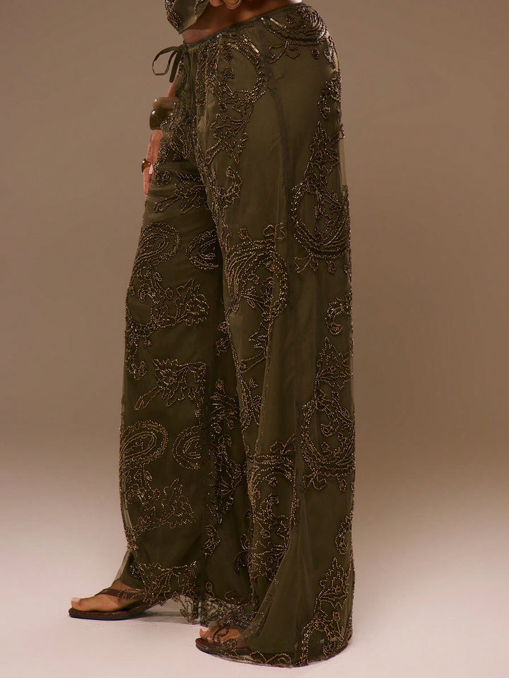 Pantaloni SHEIN, alb