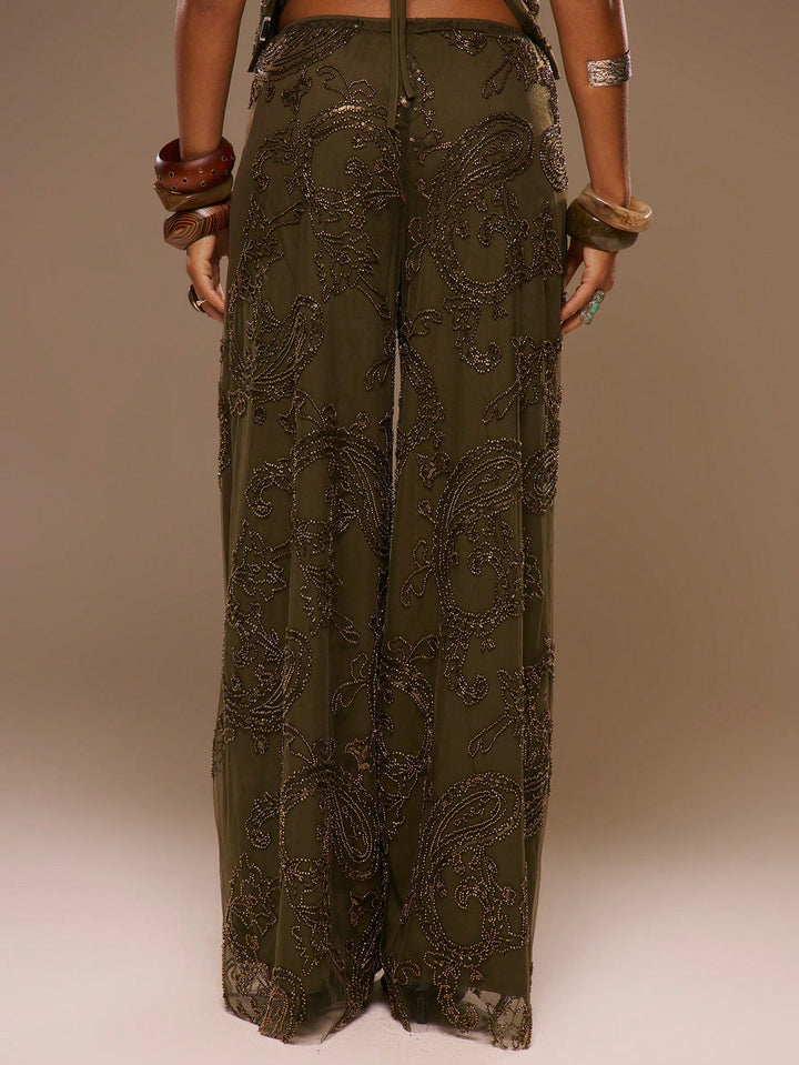 Pantaloni SHEIN, alb