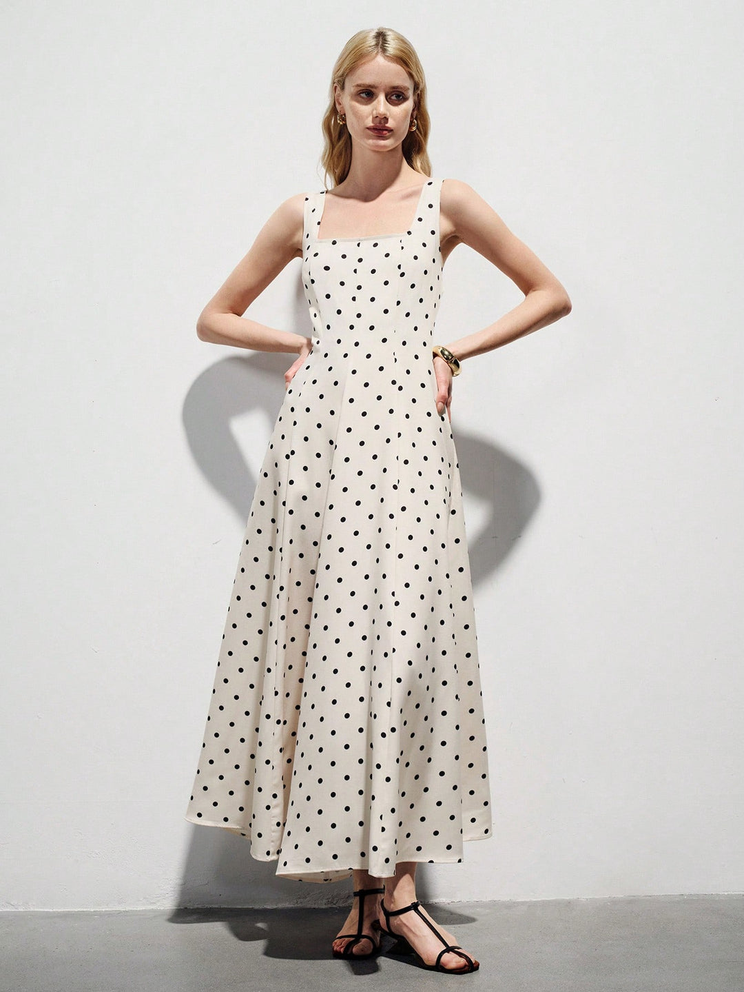 Rochie maxi SHEIN, bej