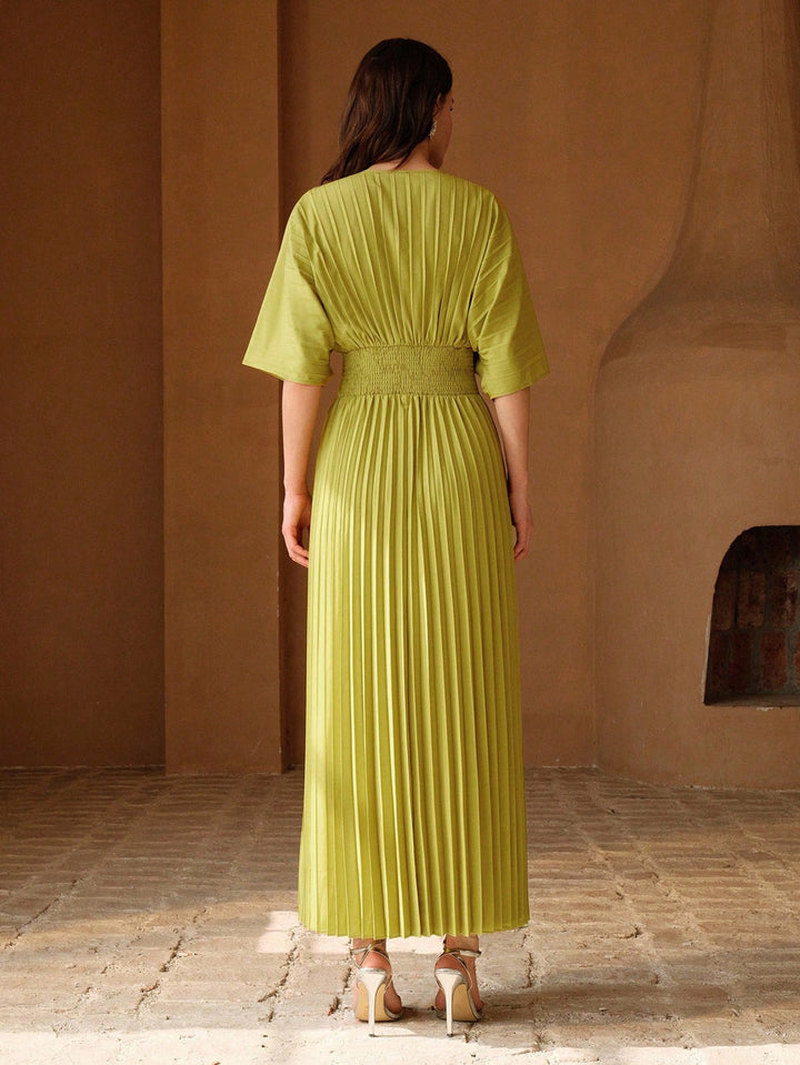 Rochie maxi SHEIN, verde