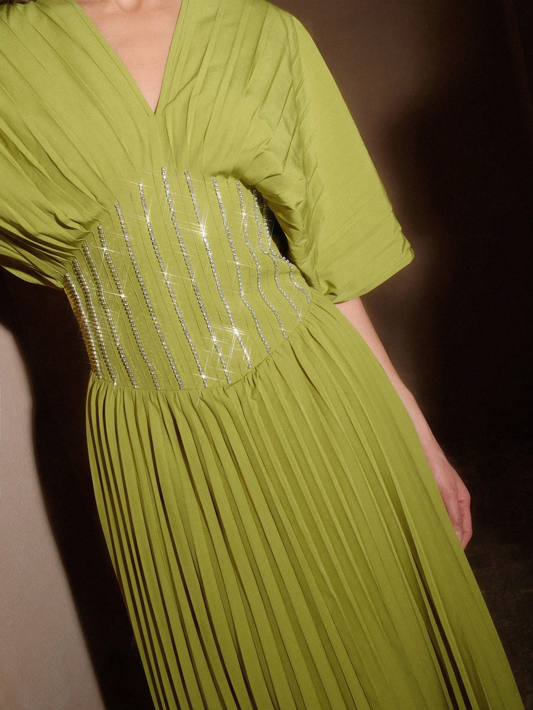 Rochie maxi SHEIN, verde