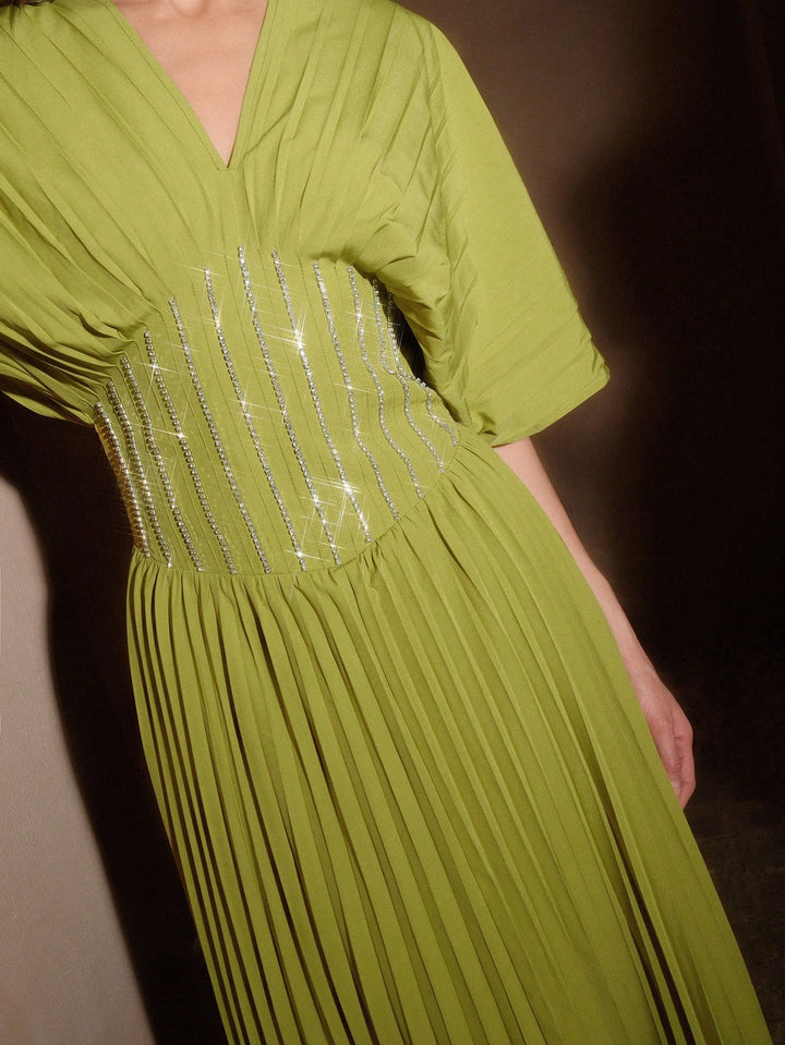 Rochie maxi SHEIN, verde