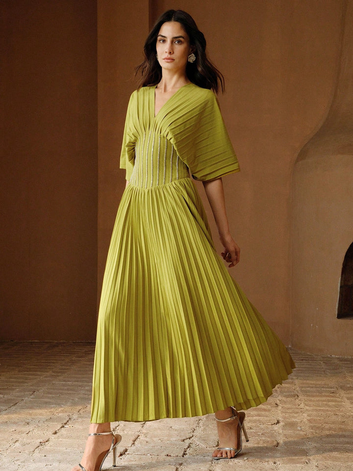 Rochie maxi SHEIN, verde