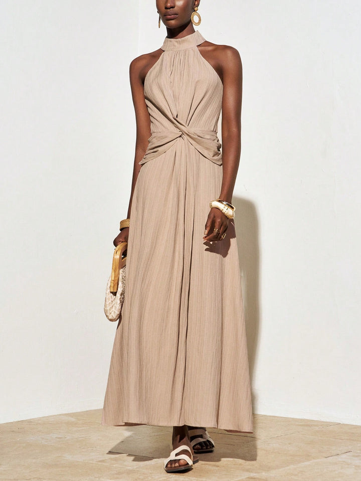 Rochie maxi SHEIN, kaki