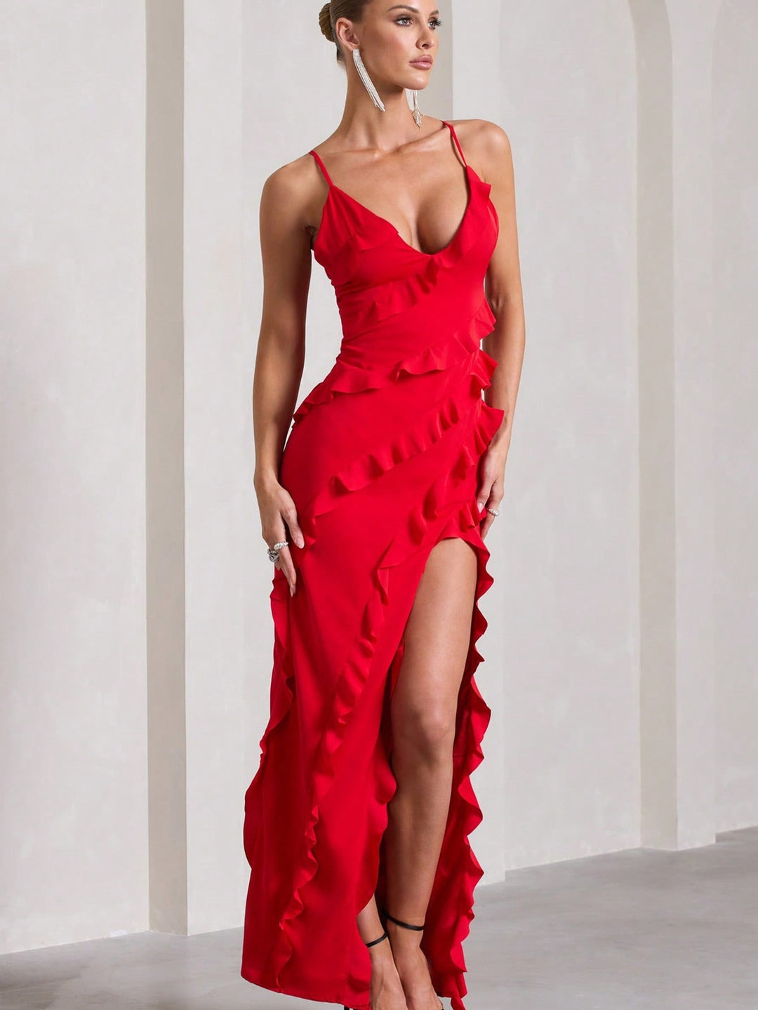 Rochie maxi SHEIN, roșu