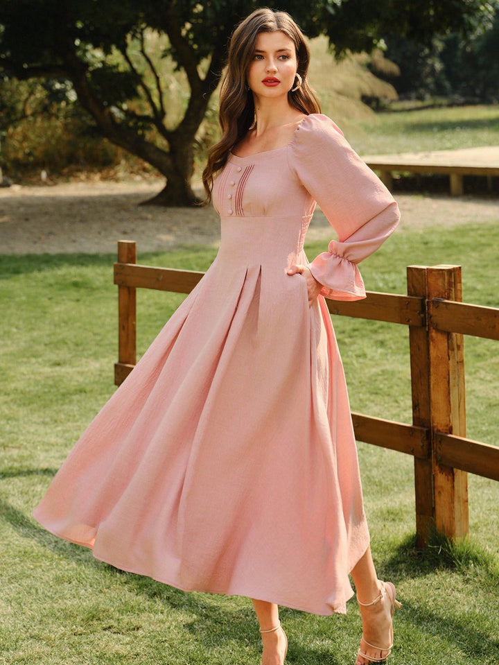 Rochie maxi SHEIN, roz