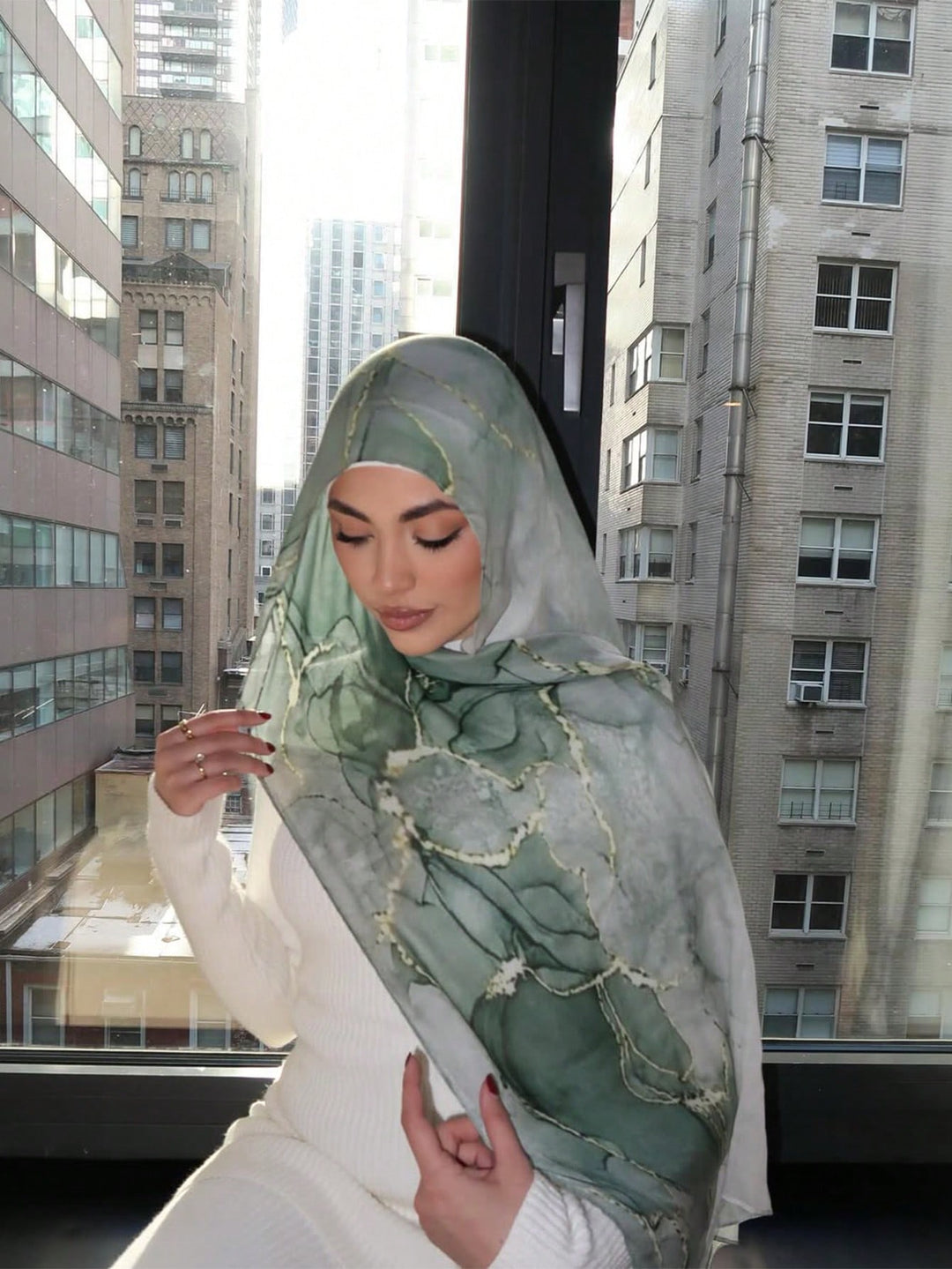 Hijab SHEIN, verde