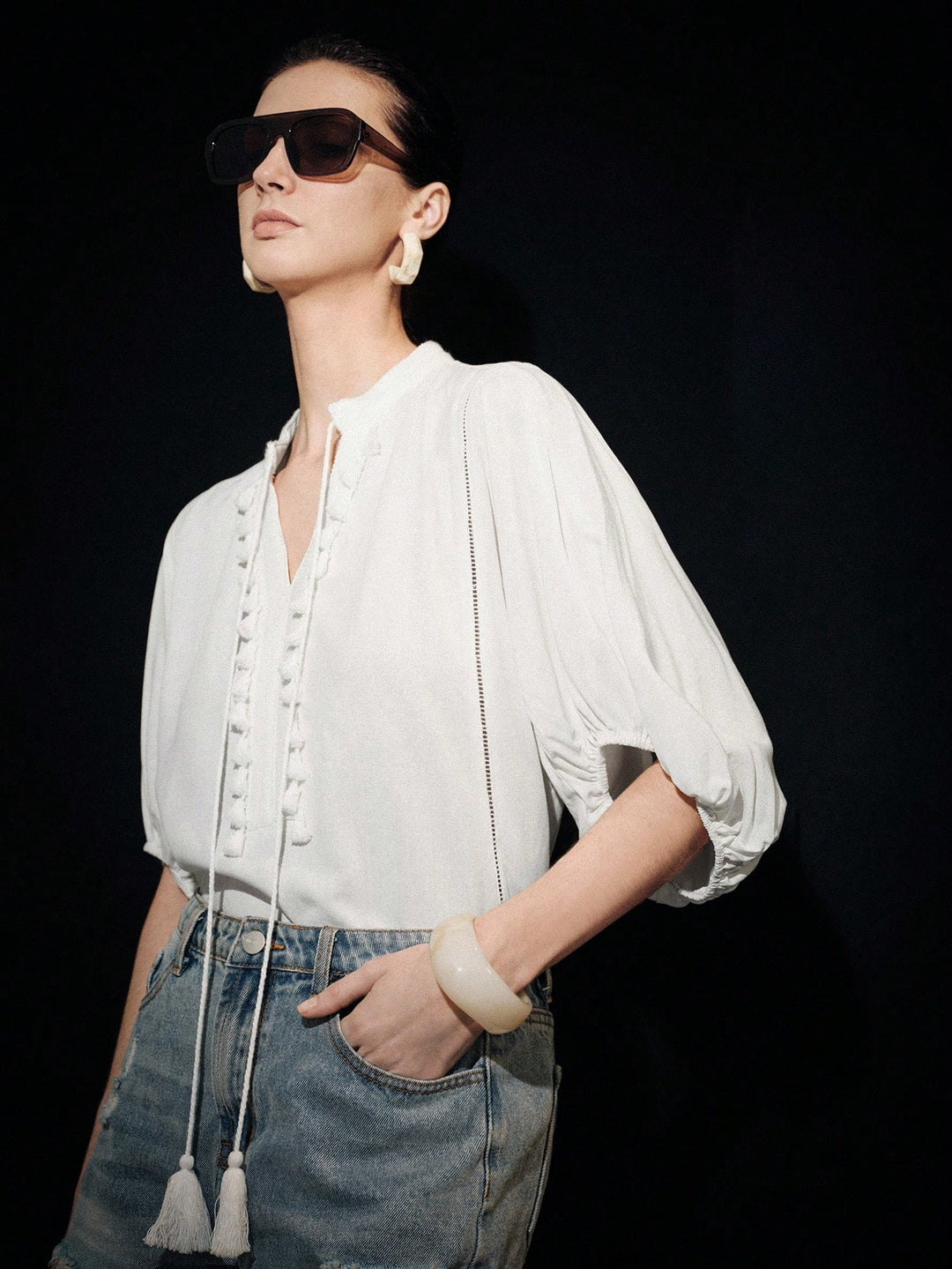 Bluza SHEIN, alb