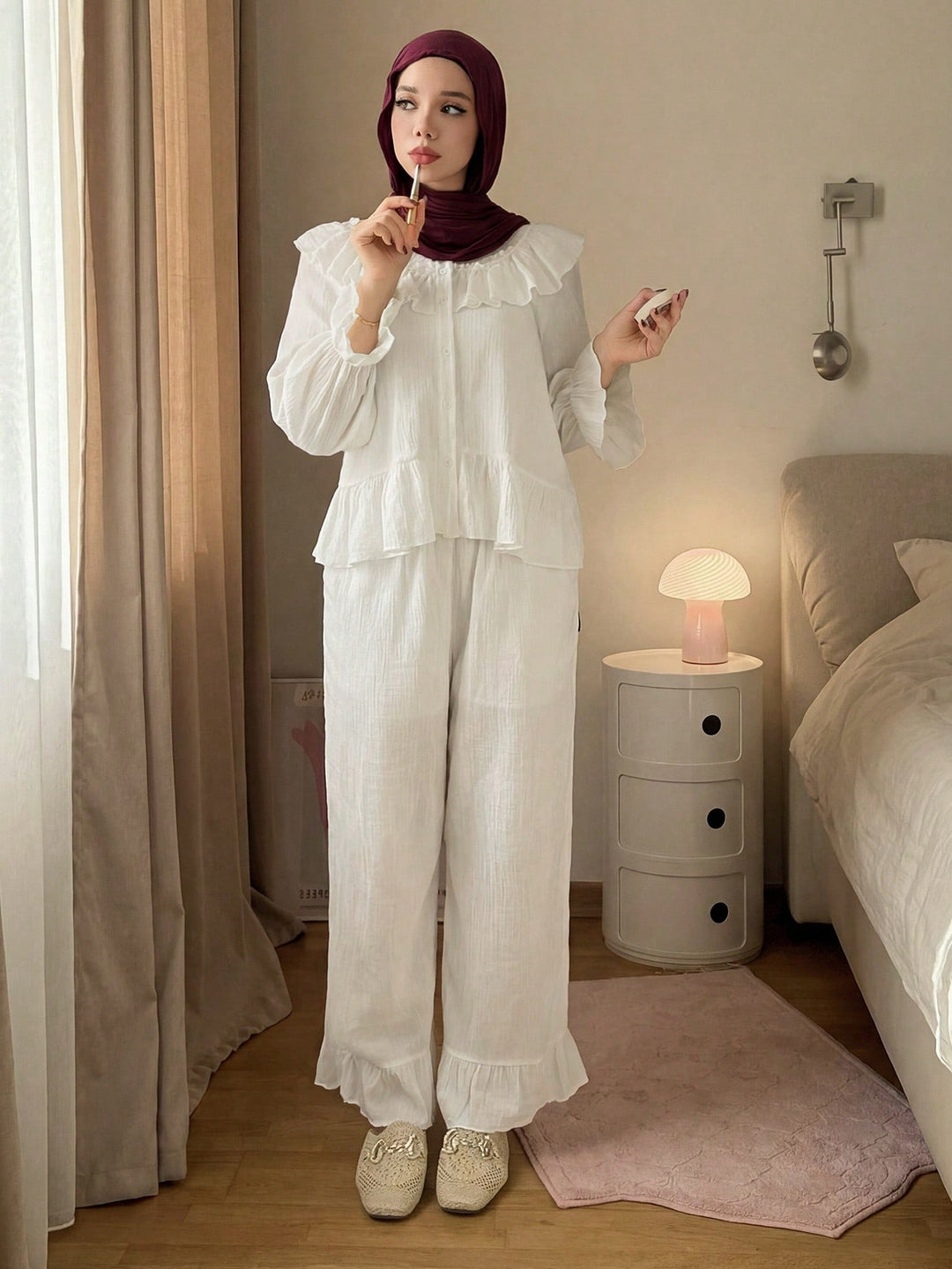 Pijama SHEIN, alb