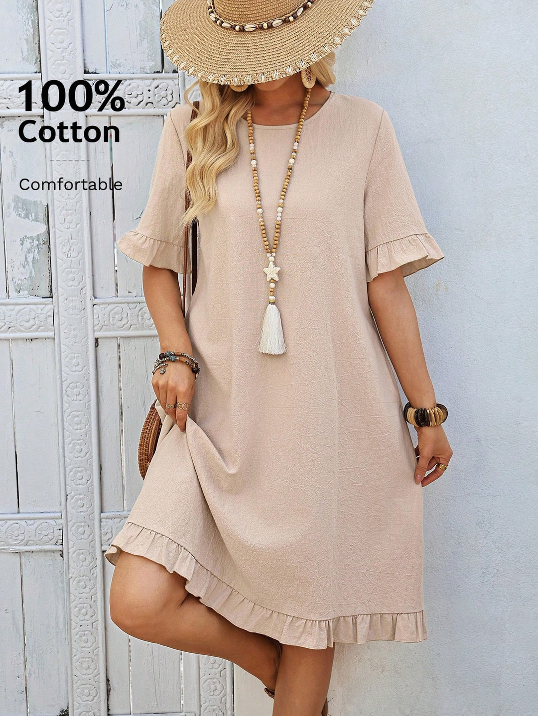 SHEIN midiruha, khaki