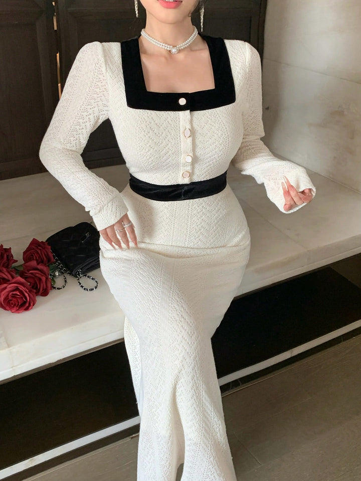 Rochie midi SHEIN, bej