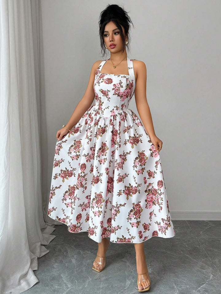 Rochie midi SHEIN, mix culori