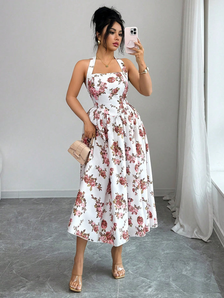 Rochie midi SHEIN, mix culori