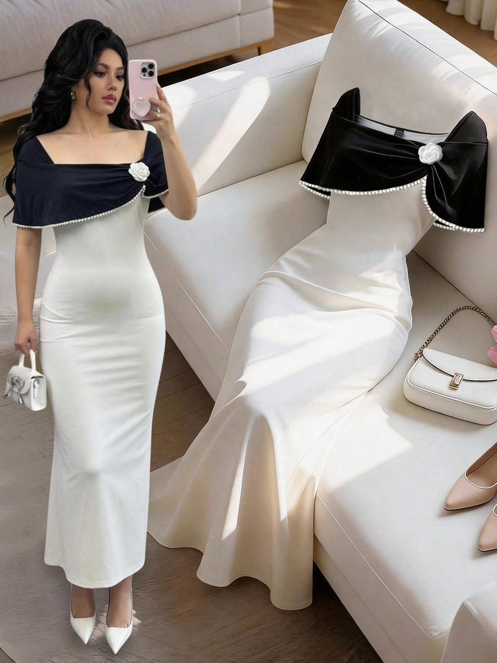 Rochie maxi SHEIN, alb