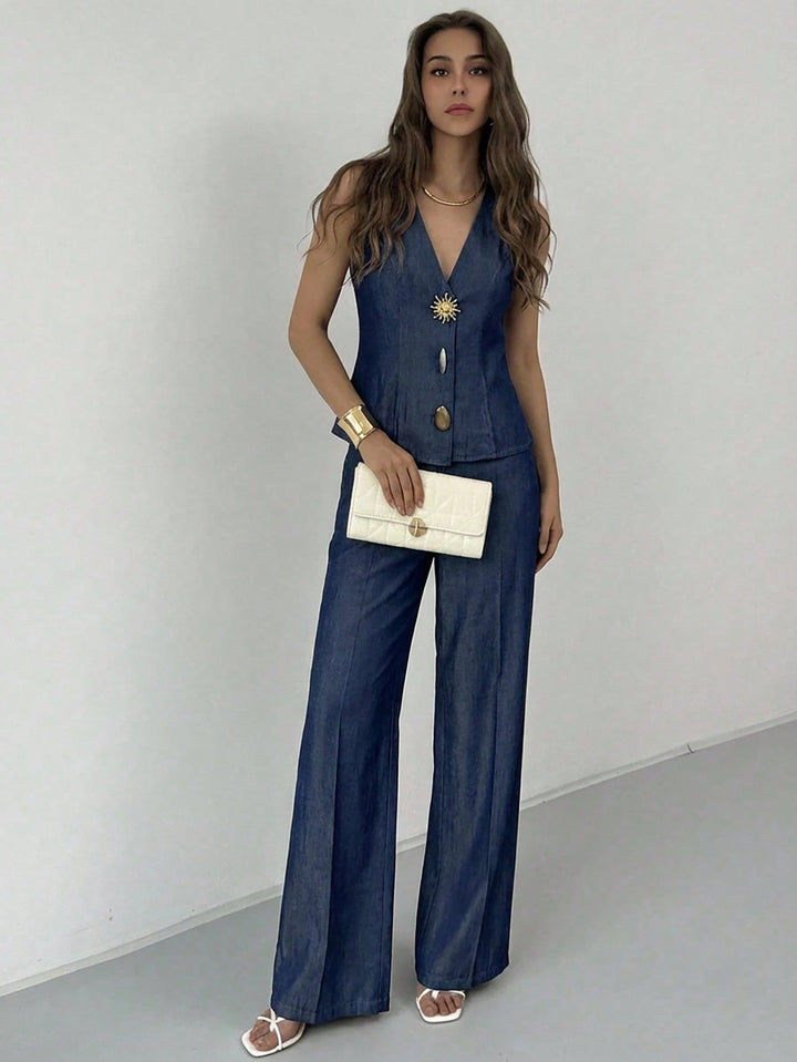 Costum SHEIN, albastru