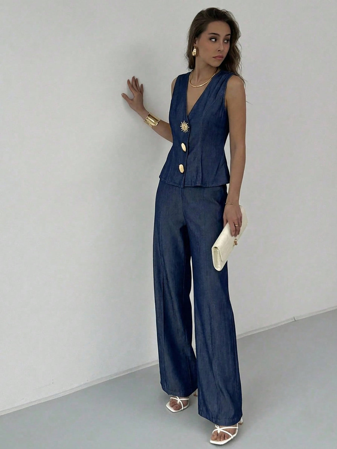 Costum SHEIN, albastru