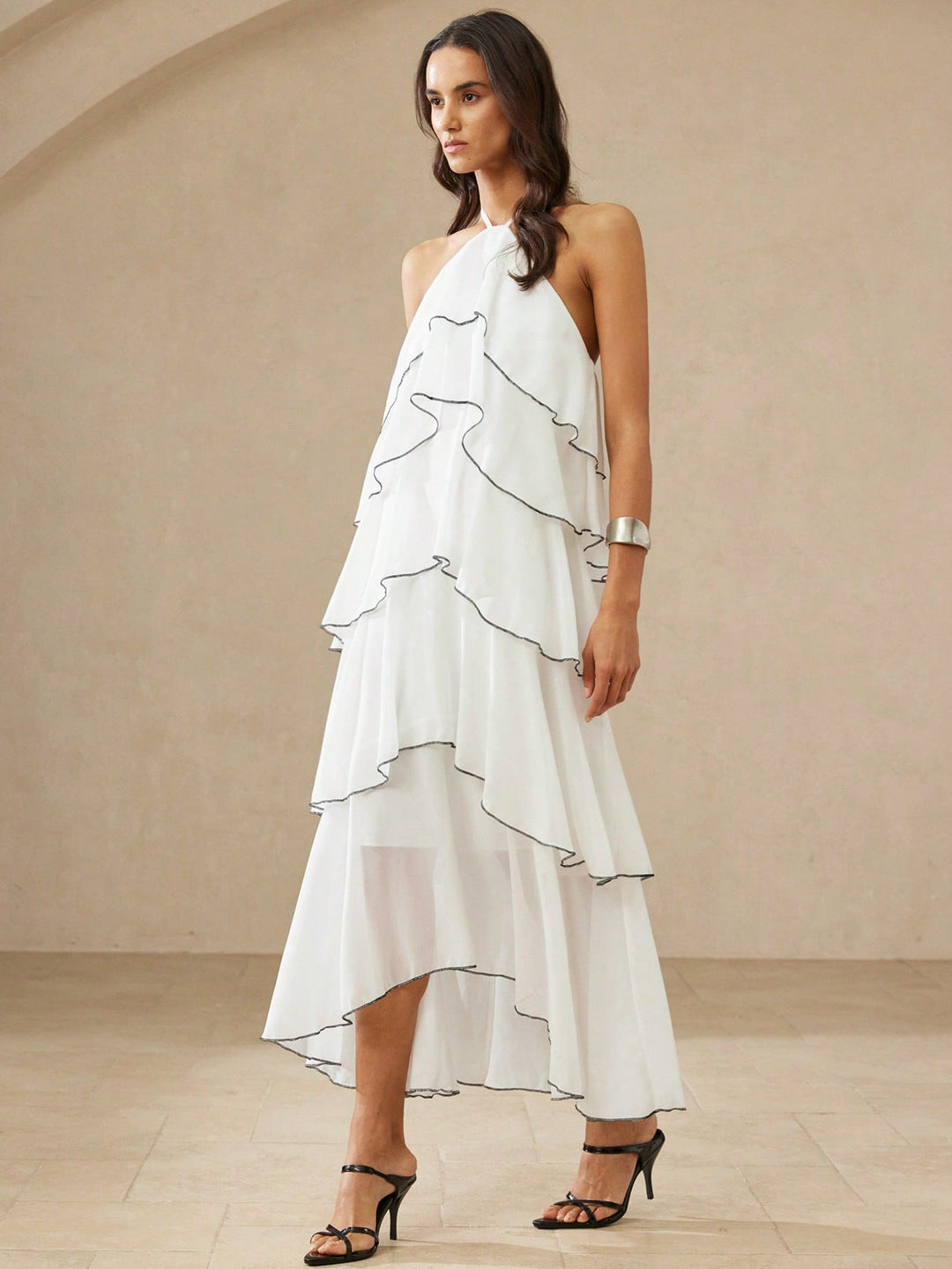Rochie midi SHEIN, alb
