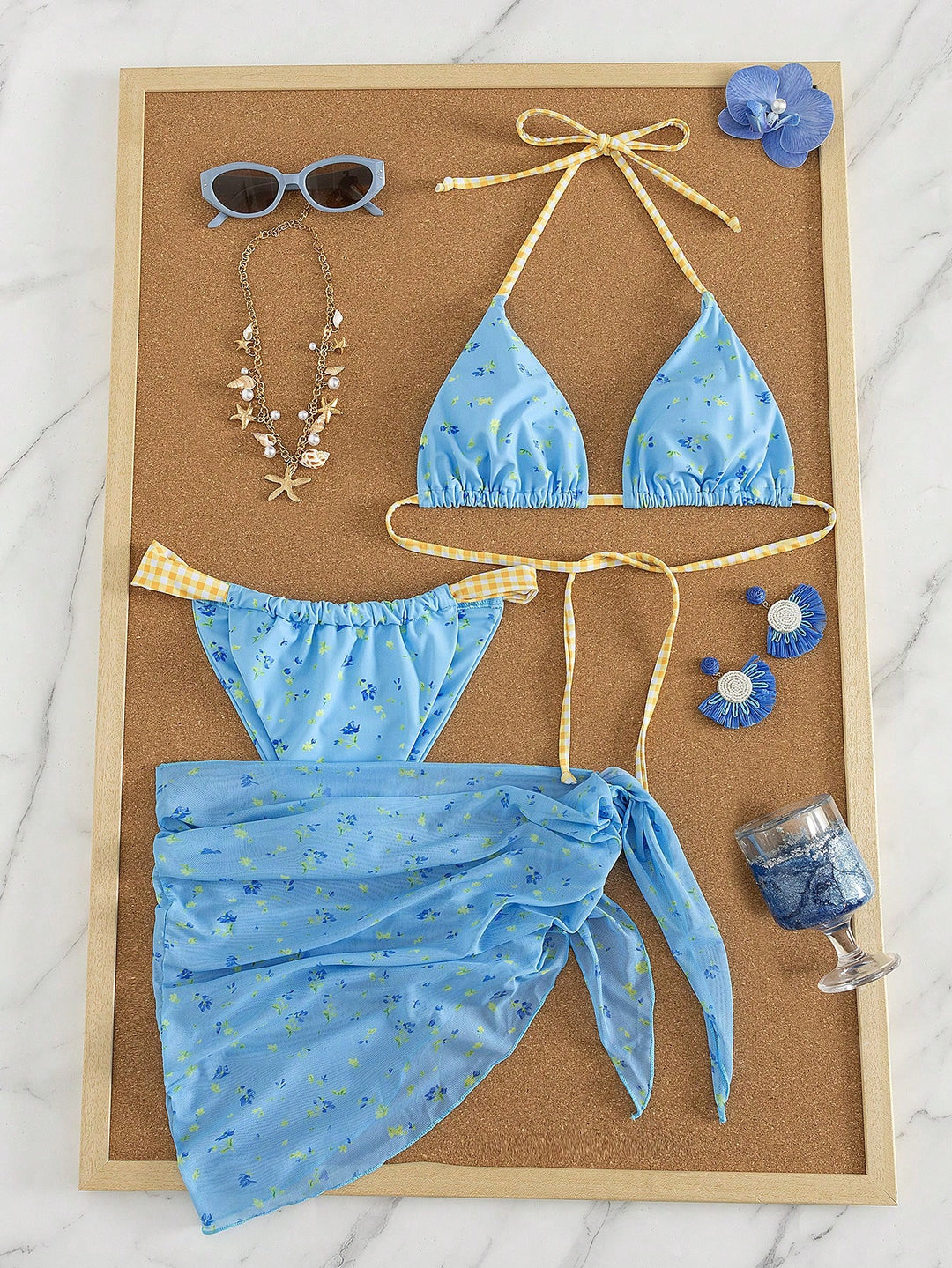 Set bikini SHEIN, mix culori