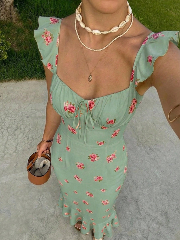 Rochie maxi SHEIN, verde