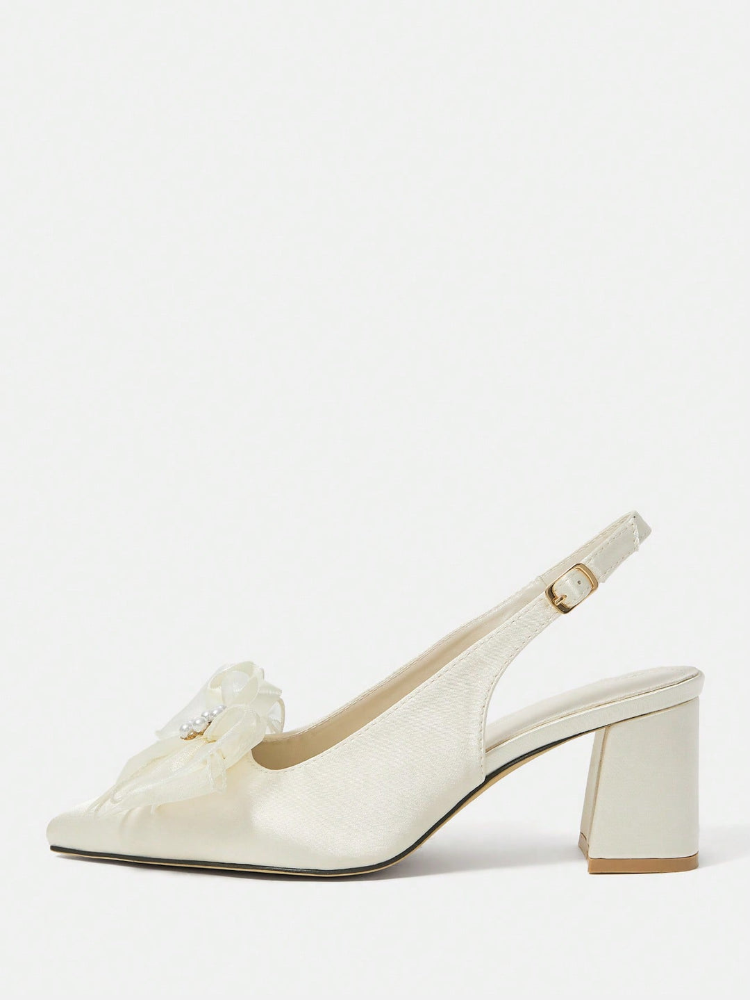 Pantofi cu toc SHEIN, alb