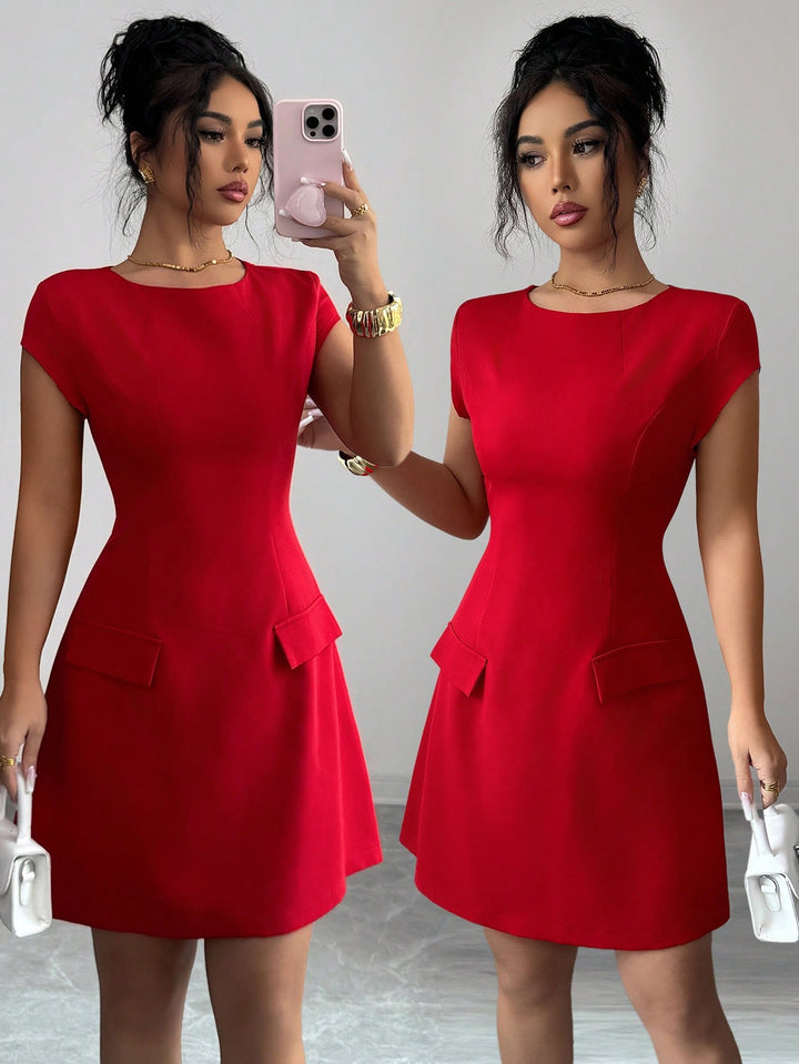 Rochie scurtă SHEIN, roșu