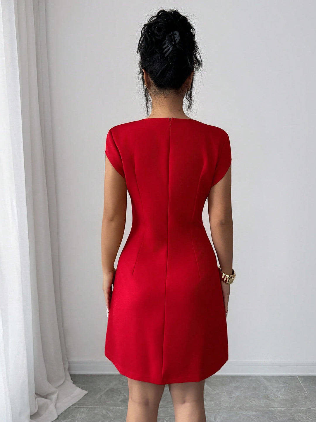 Rochie scurtă SHEIN, roșu
