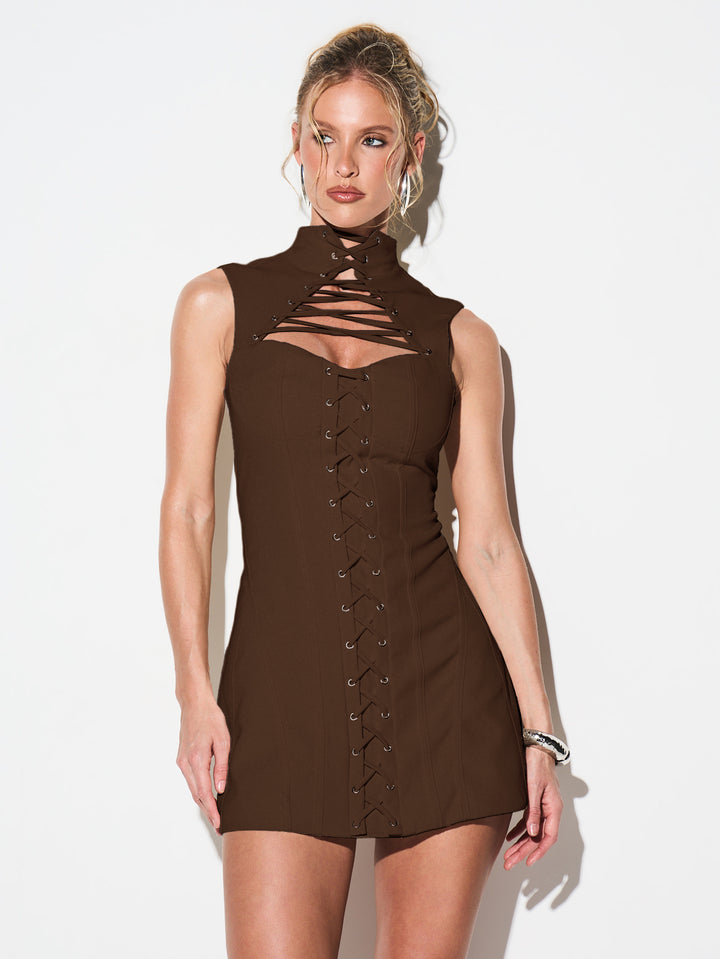 Rochie mini SHEIN, maro