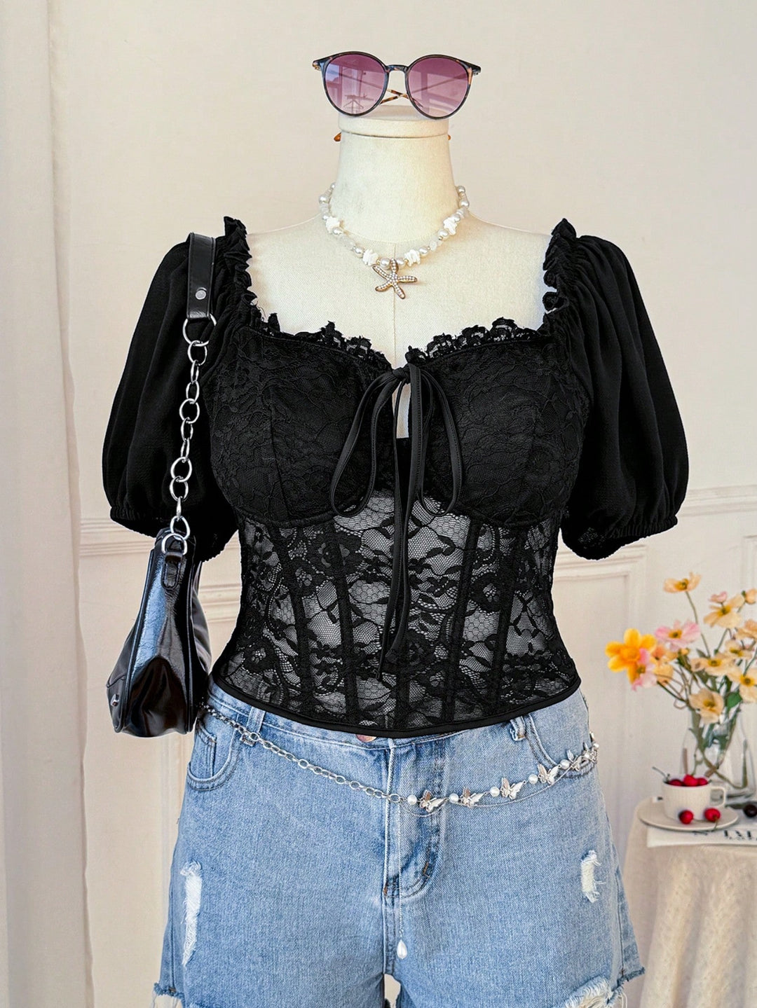 Bluză SHEIN, negru