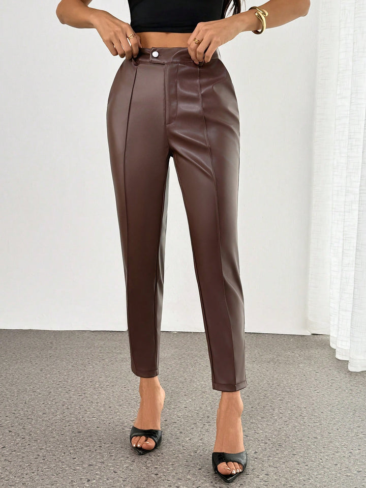 Pantaloni SHEIN, maro