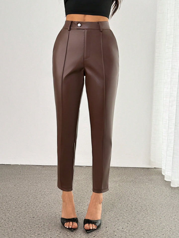 Pantaloni SHEIN, maro