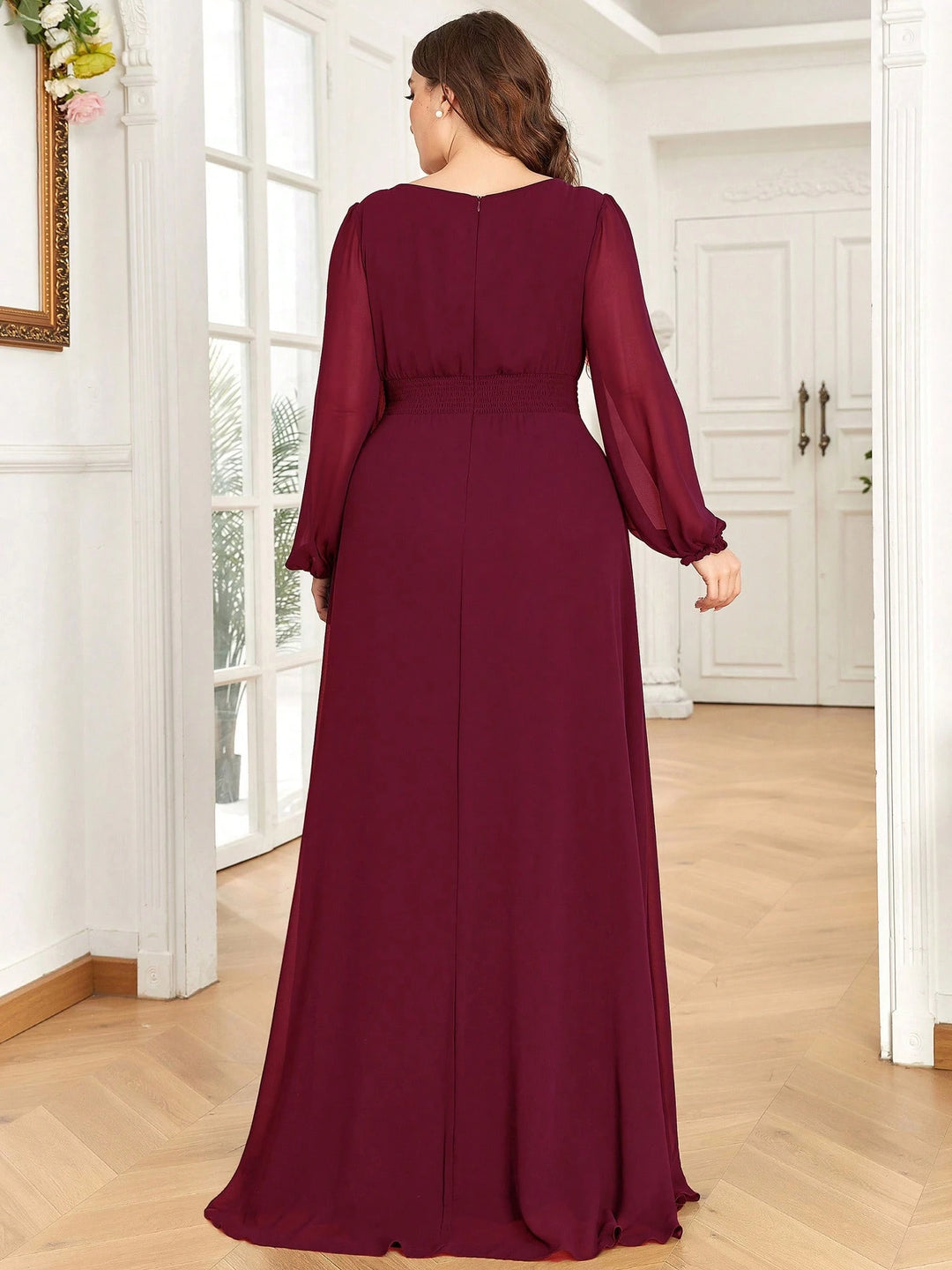 Rochie maxi SHEIN, vișiniu