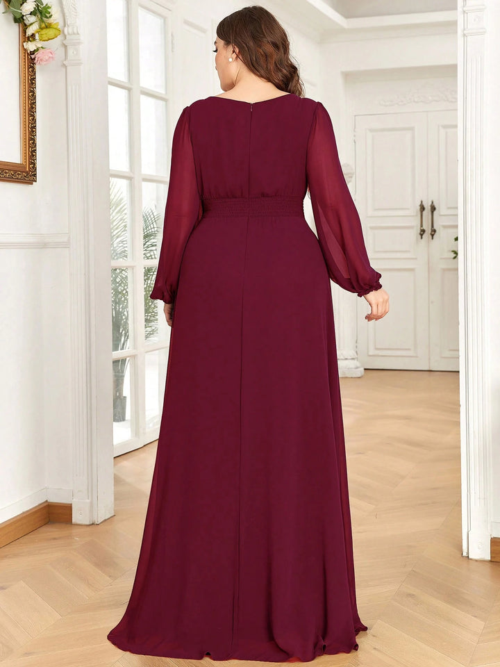 Rochie maxi SHEIN, vișiniu