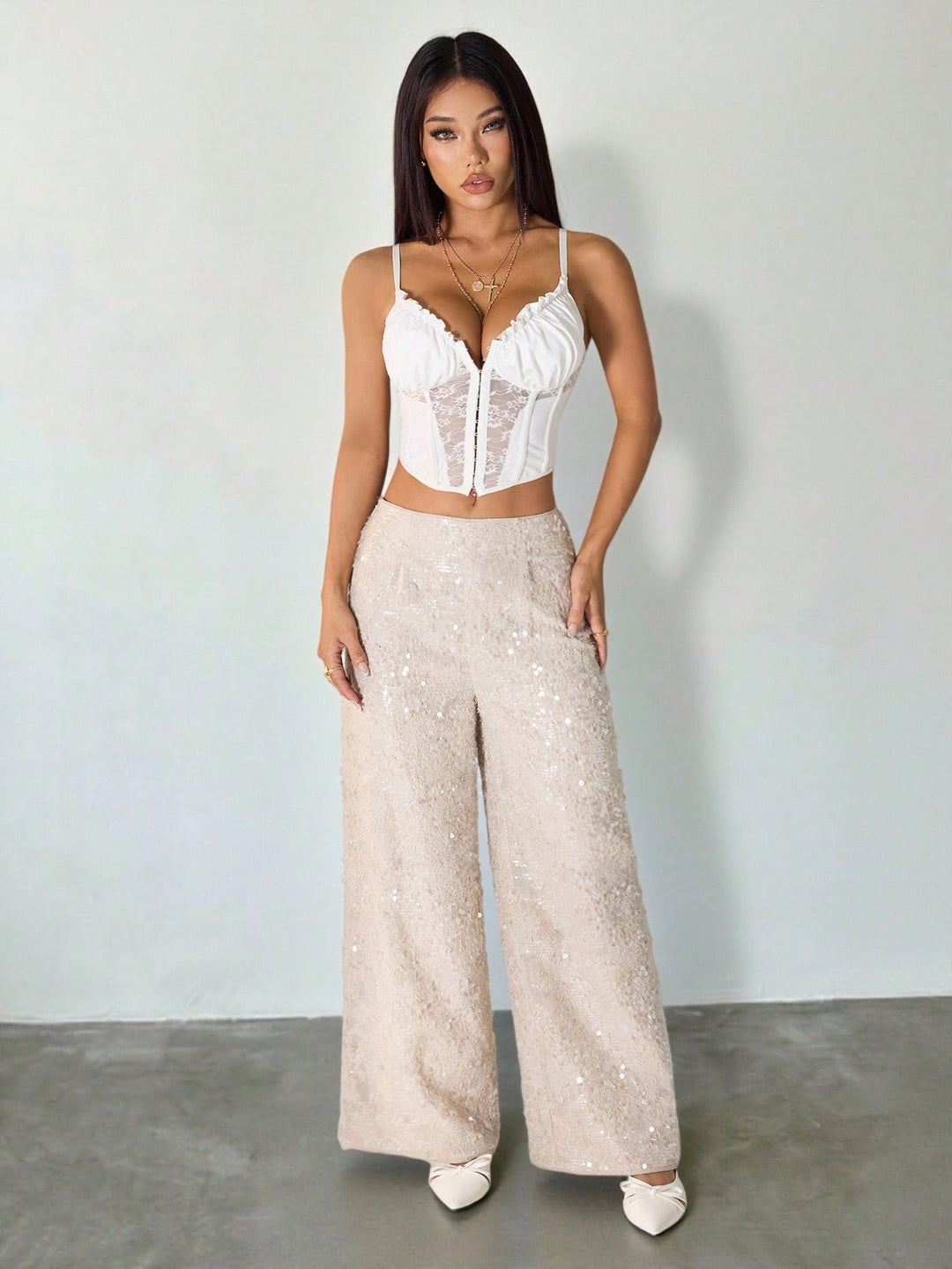Pantaloni SHEIN, bej