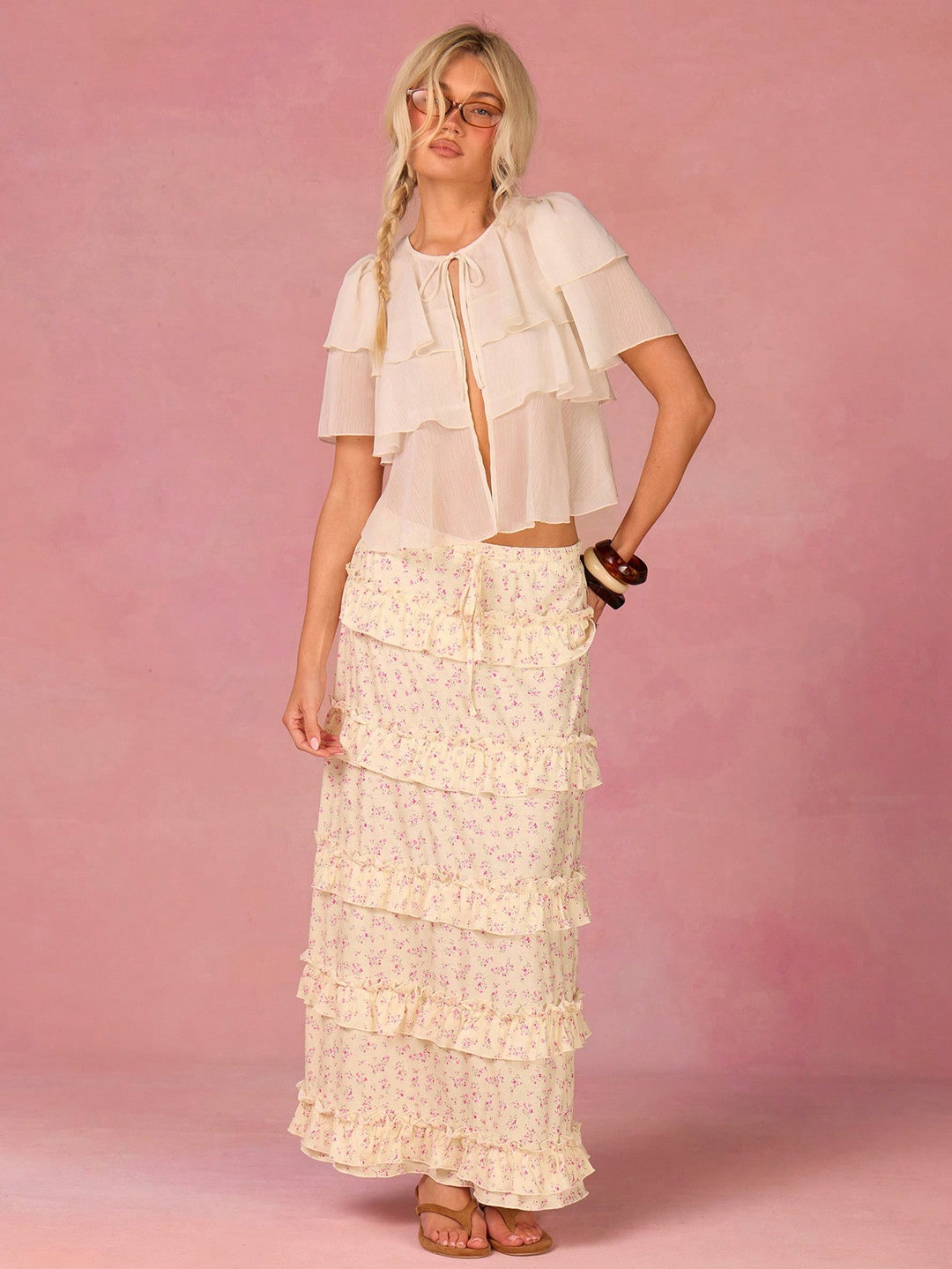 Top SHEIN, alb