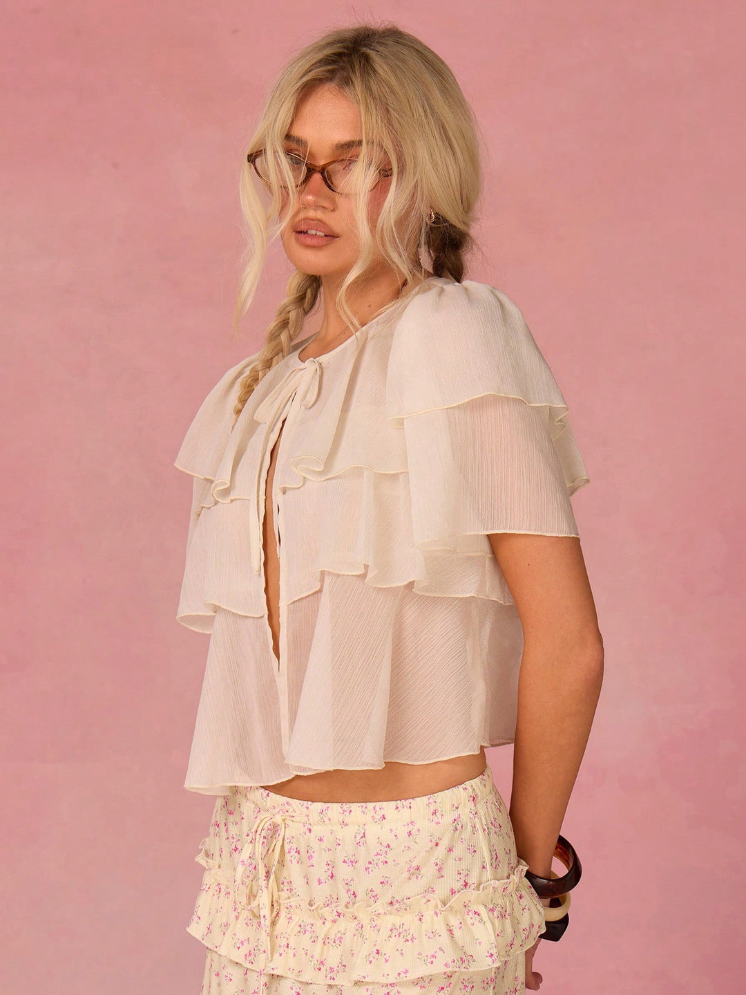 Top SHEIN, alb