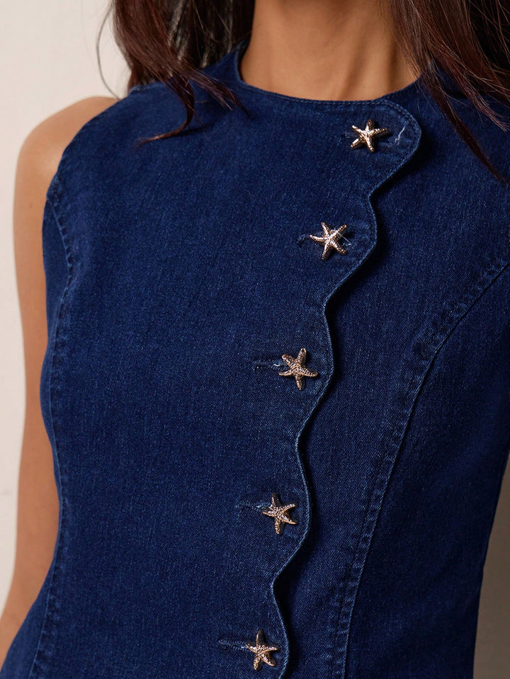 SHEIN top, kék