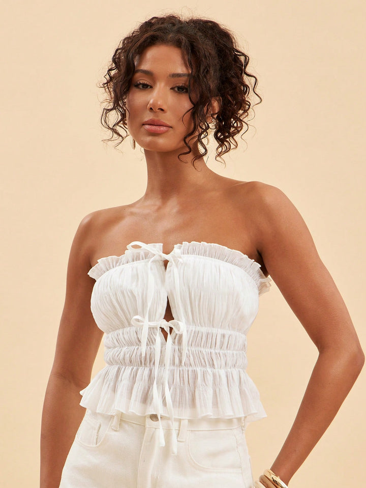 Top SHEIN, alb