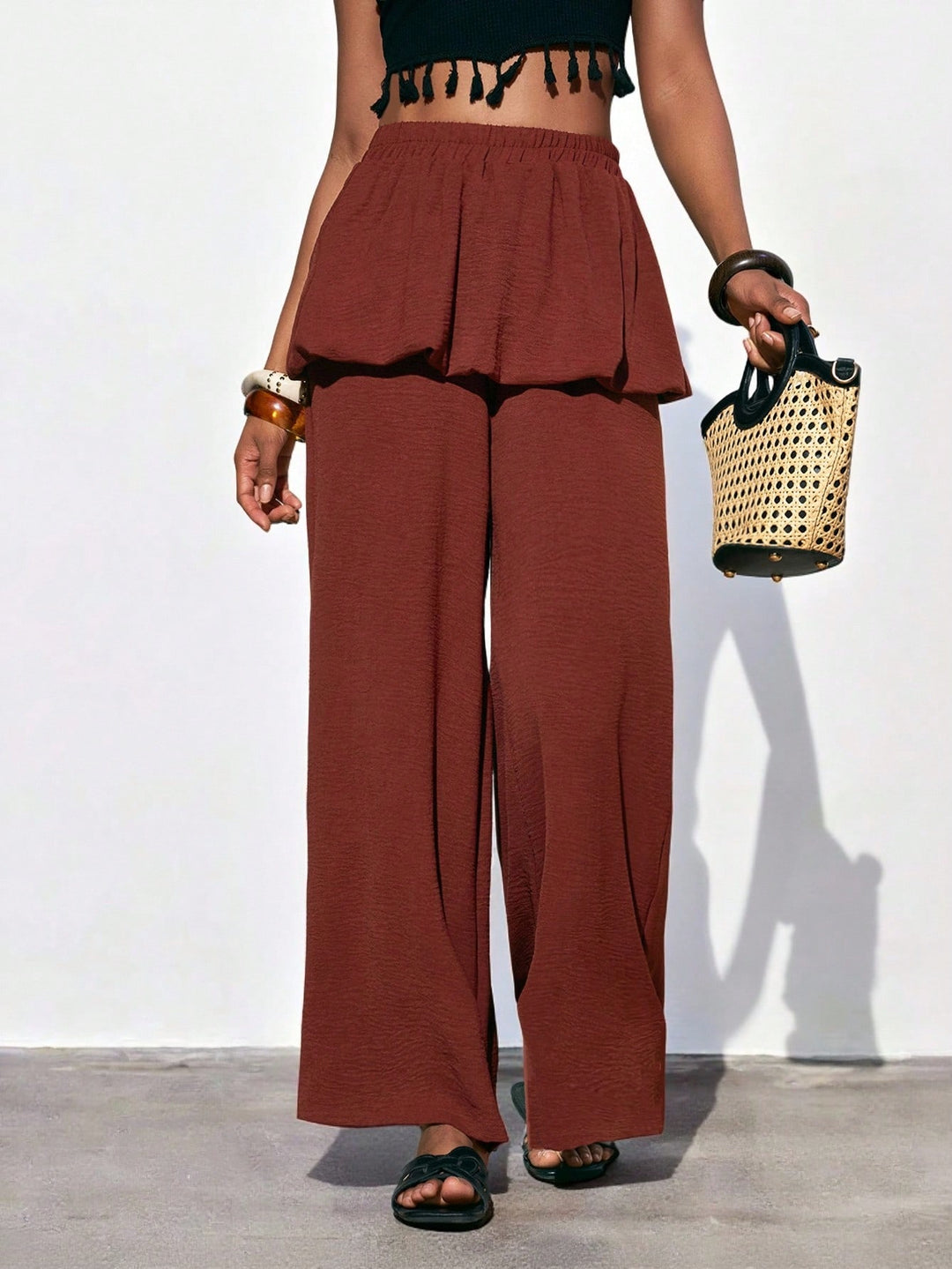 Pantaloni SHEIN, roșu